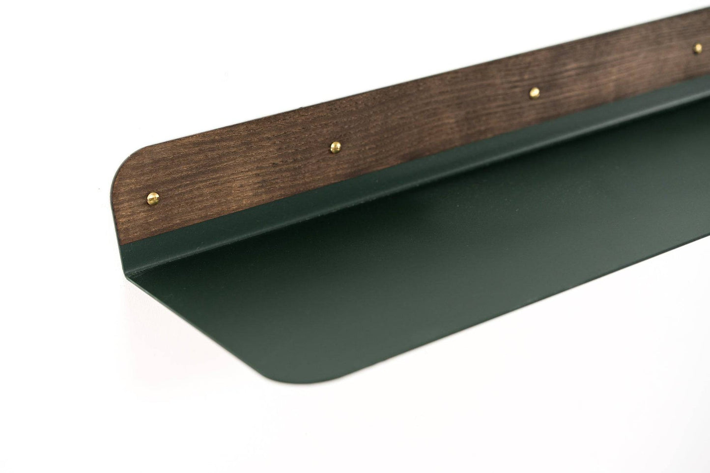 Metal Wall Hanging Shelf (Green/Beige)