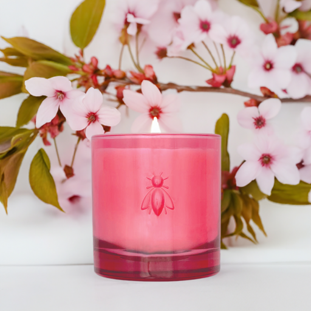 Cherry Blossom Bee Candle, 200ml