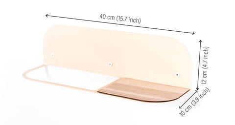 Steel & Wood Towel Rack (Beige)